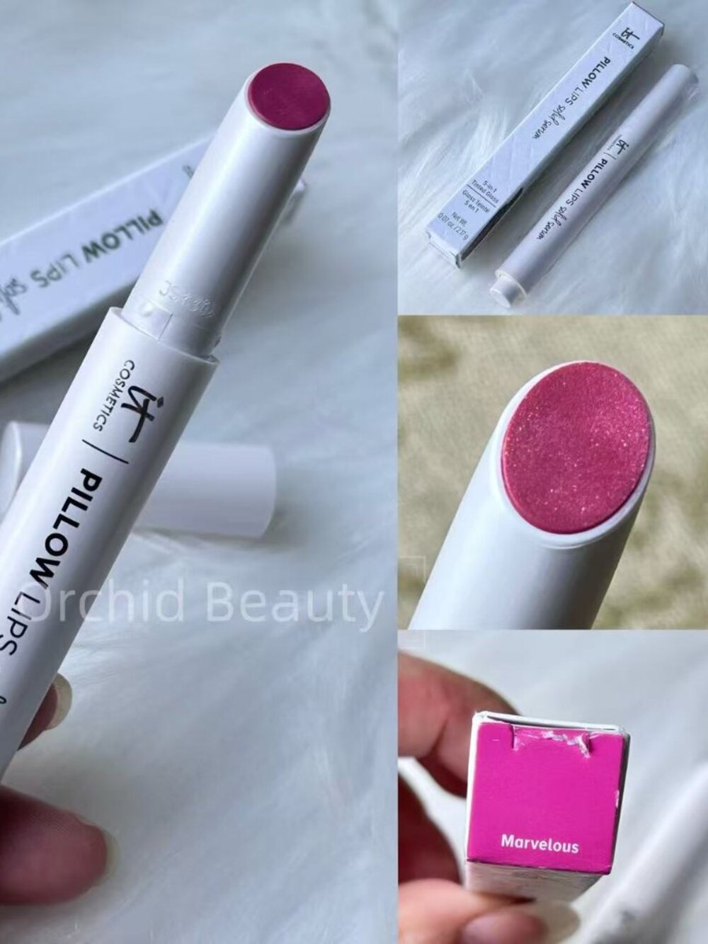New IT Cosmetics 5 in 1 Tinted Solid Serum Lip Gloss~Marvelous~Full Size 2.17 g